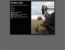 Tablet Screenshot of matthewbutt.com